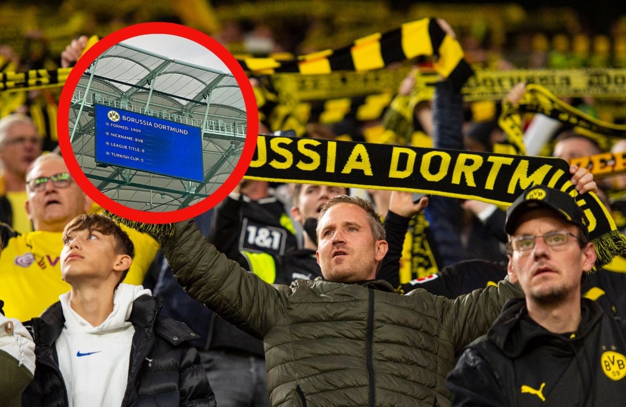Borussia Dortmund: Die Fans konnten nicht glauben, was in Istanbul auf der Anzeigetafel stand.