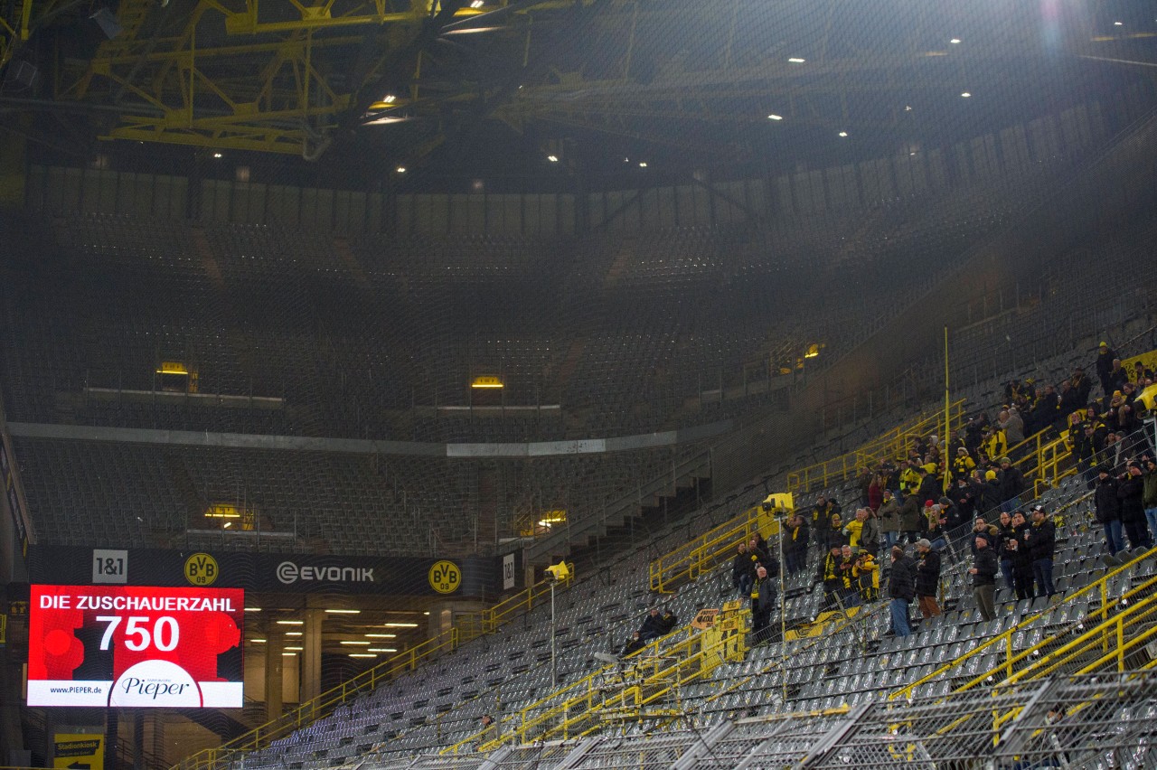 Für die Heimspiele von Borussia Dortmund sind aktuell nur 750 Zuschauer zugelassen.