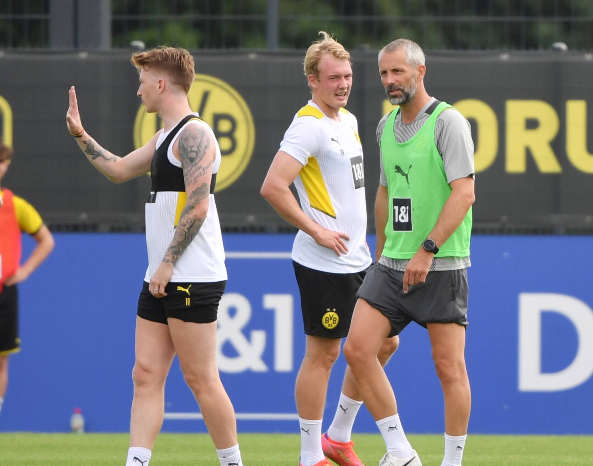 Borussia Dortmund: Julian Brandt kassiert einen Seitenhieb von seinem Coach.