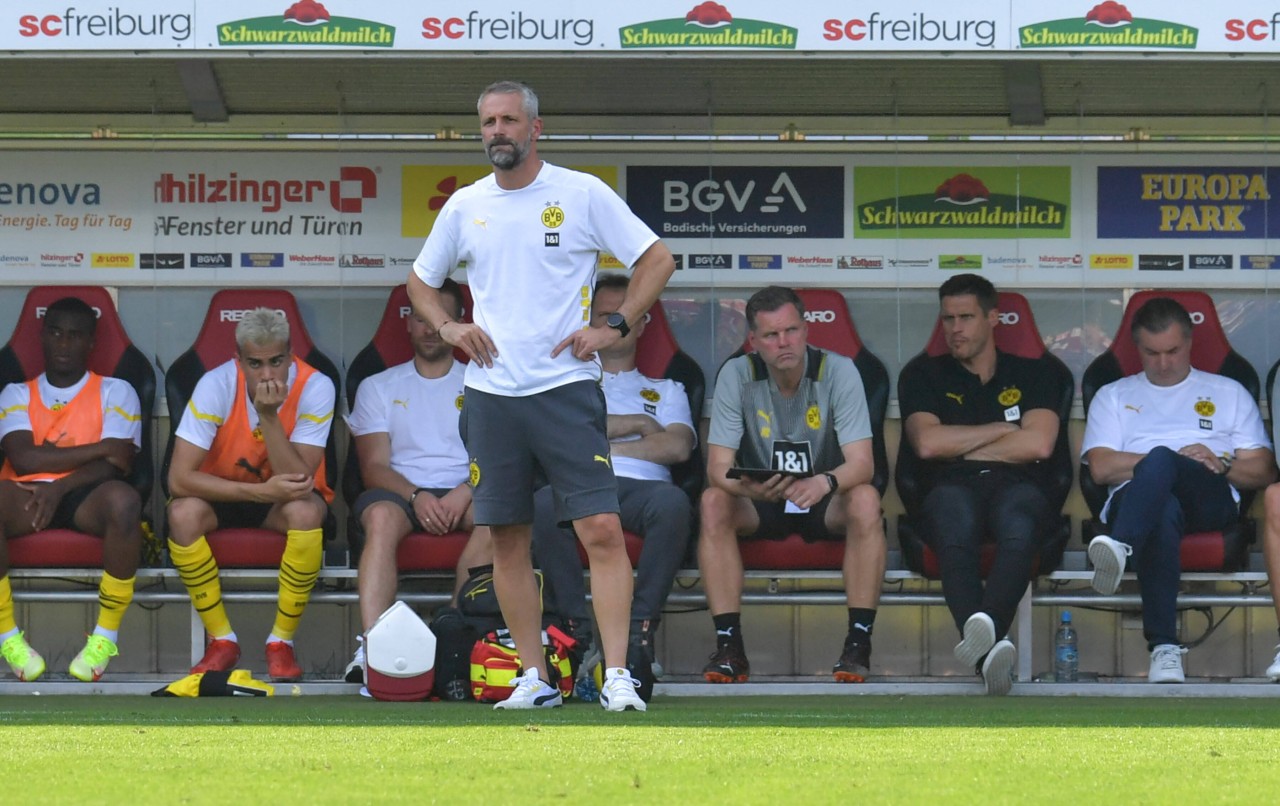 Bei Borussia Dortmund muss Trainer Marco Rose auf gleich 14 Spieler verzichten. 