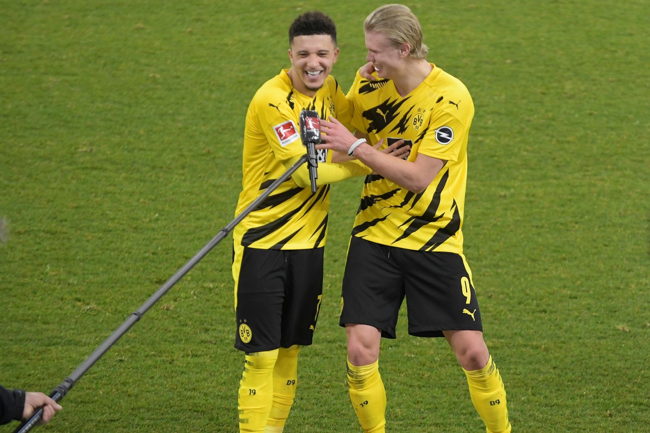 Jadon Sancho und Erling Haaland haben bei Borussia Dortmund eineinhalb Jahre die Fans zum staunen gebracht. Nun verlässt der Brite den BVB.