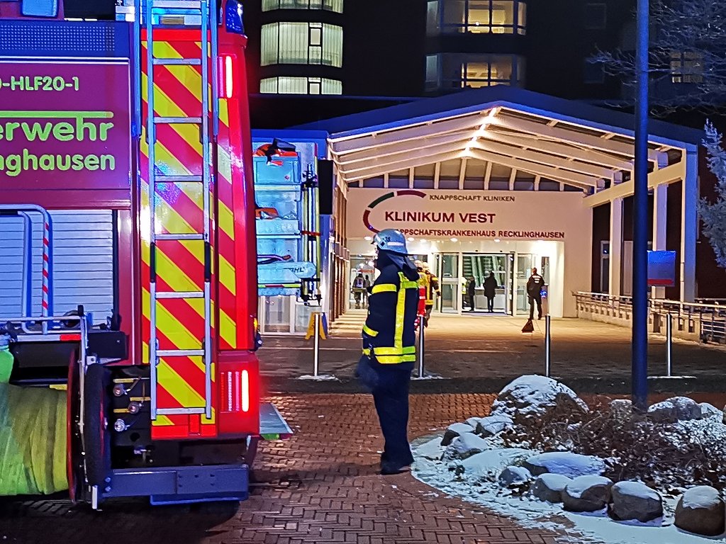 Brand im Krankenhaus Recklinghausen