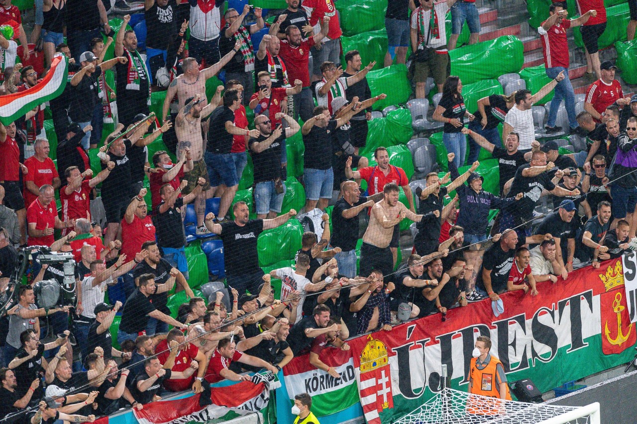 Nach der Flitzer-Aktion bei dem Spiel Deutschland gegen Ungarn sind die ungarischen Fans außer sich.