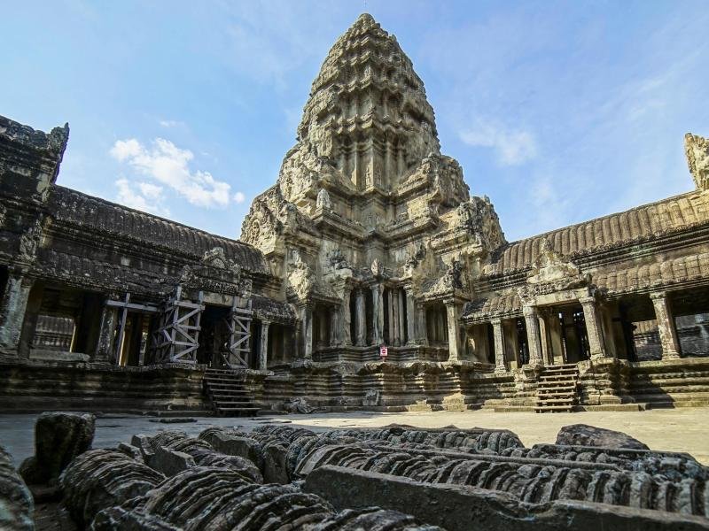 Die Tempelanlage von Angkor Wat ist die wohl berühmteste Sehenswürdigkeit Kambodschas.