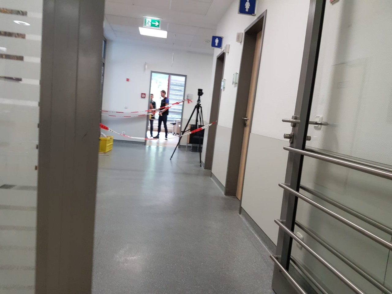 Der Tatort im Erdgeschoss des Krankenhauses in Dortmund.