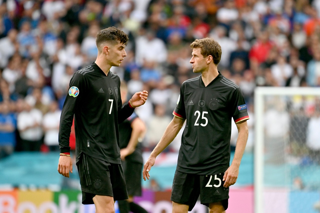 EM 2021: Wieder war für die deutsche Nationalmannschaft um Kai Hevertz und Thomas Müller früh Schluss.