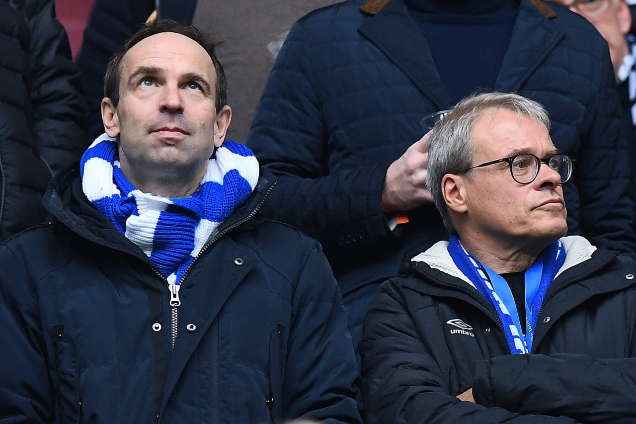 FC Schalke 04: Ex-Finanzchef Peter Peters hier neben Alexander Jobst (bis 2021 Vorstand Marketing)