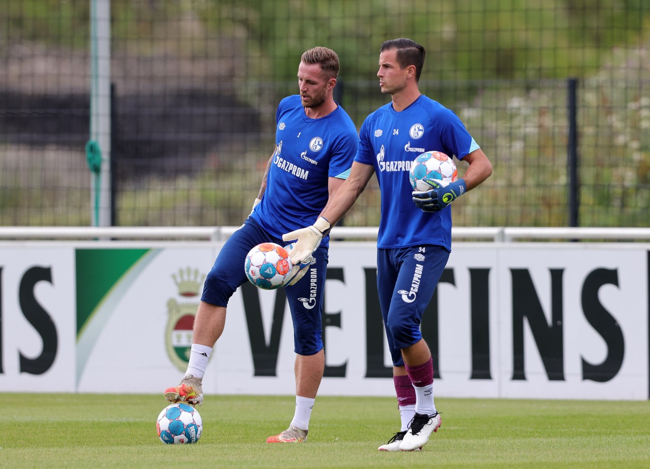 Ralf Fährmann und Michael Langer im Schalker Training.
