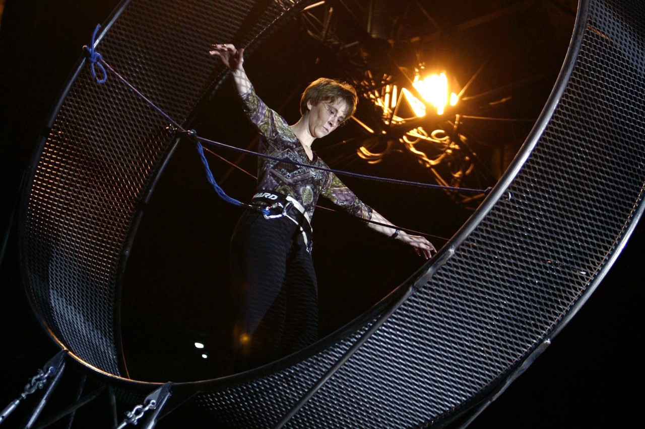 Zirkus Flix-Flac: Artisten stürzten bei einer Vorstellung aus dem „Todesrad“. (Archivbild)