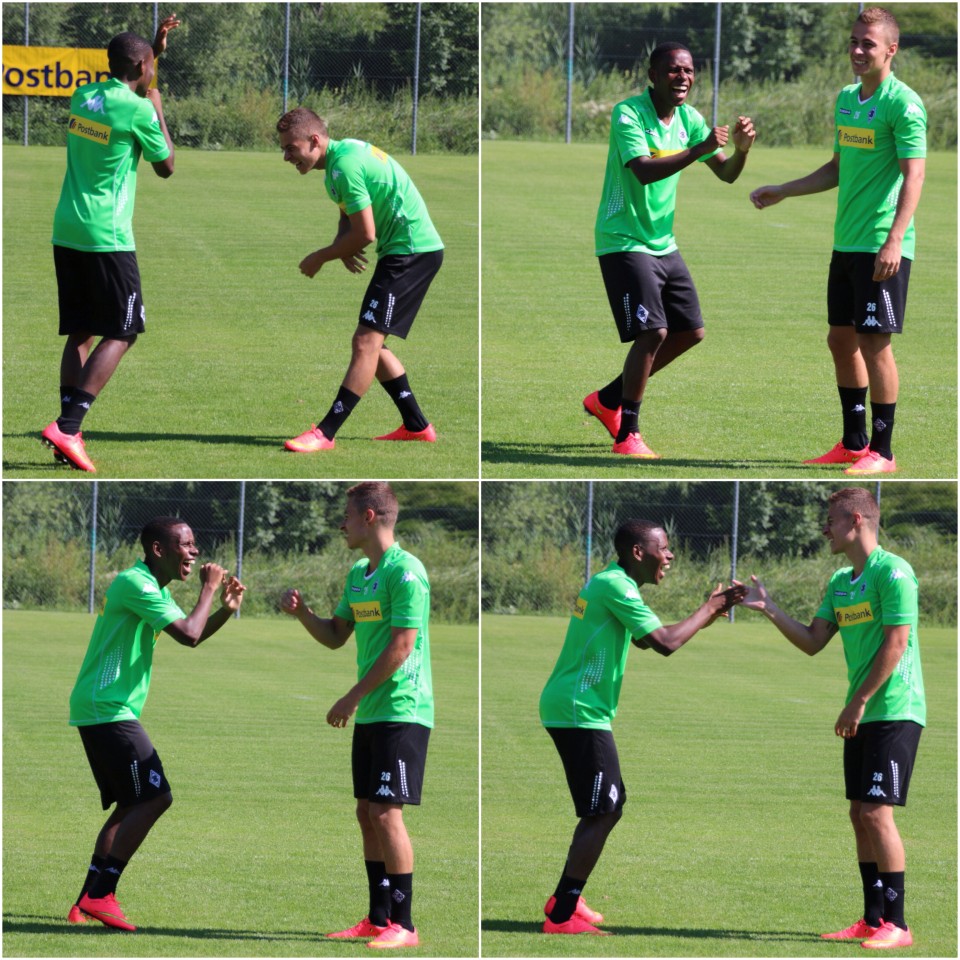 Ibrahima Traoré ist ein Spaßvogel. Auf und neben dem Platz.
