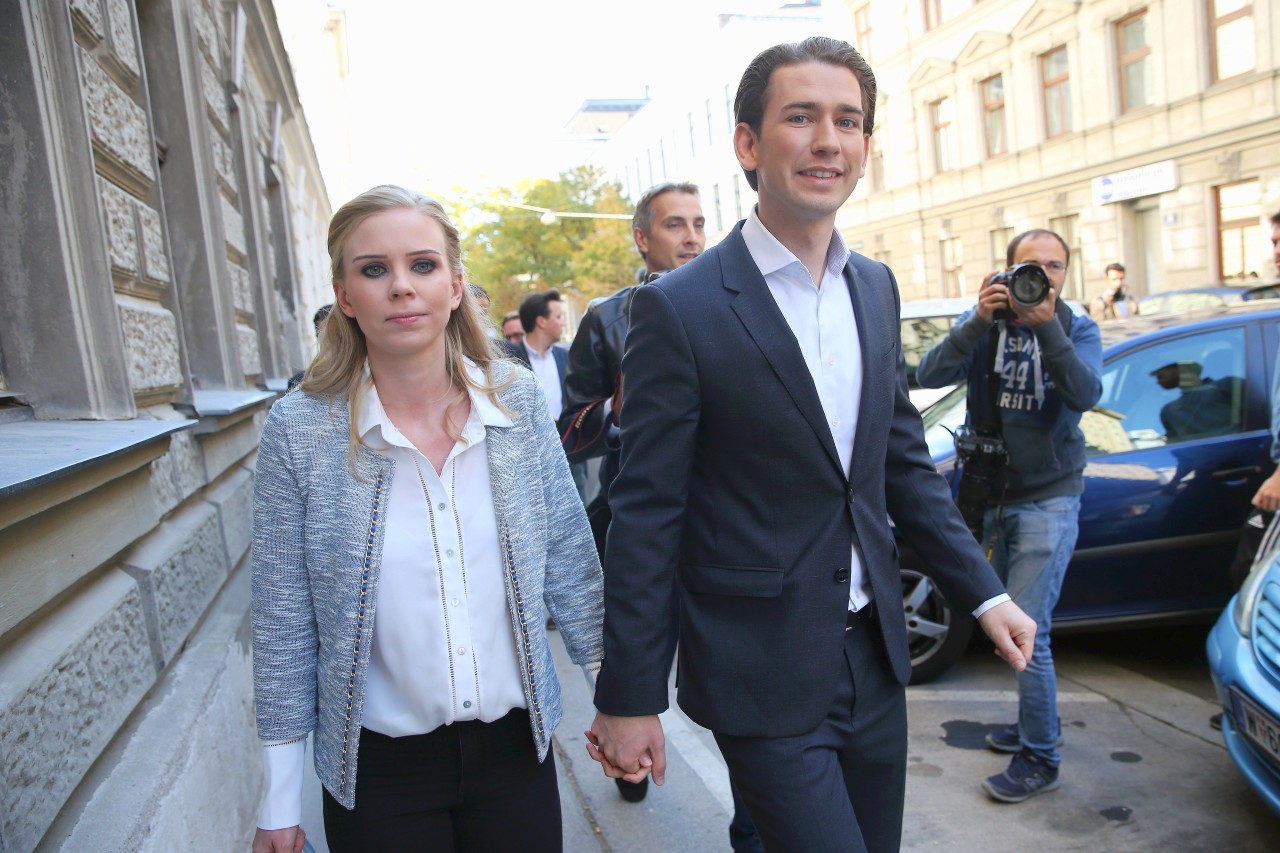 Sebastian Kurz und seine Freundin Susanne Thier in Wien.