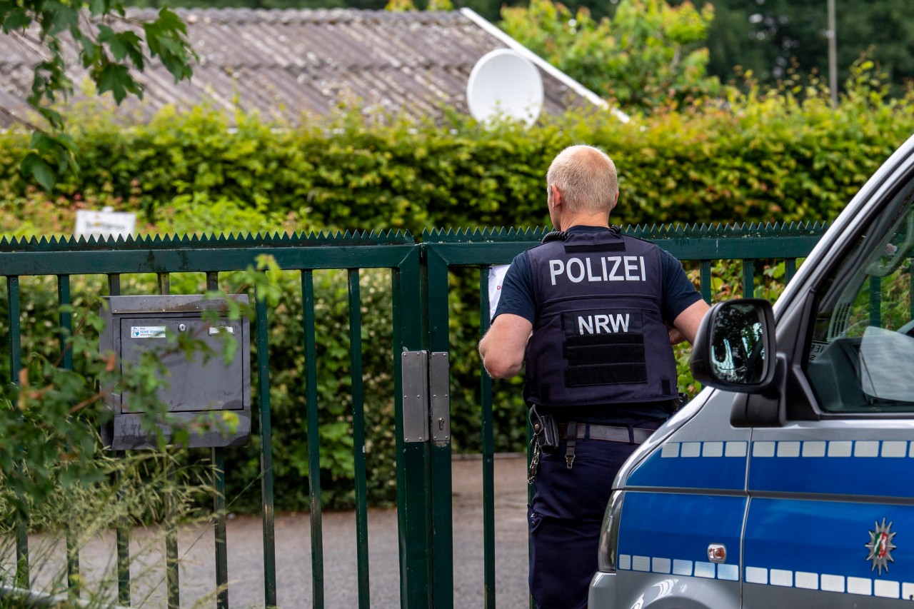 Polizeieinsatz in einem Kleingartenverein in Gelsenkirchen (Symbolbild).