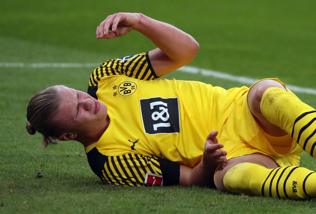 Erling Haaland verletzte sich gegen Hoffenheim.