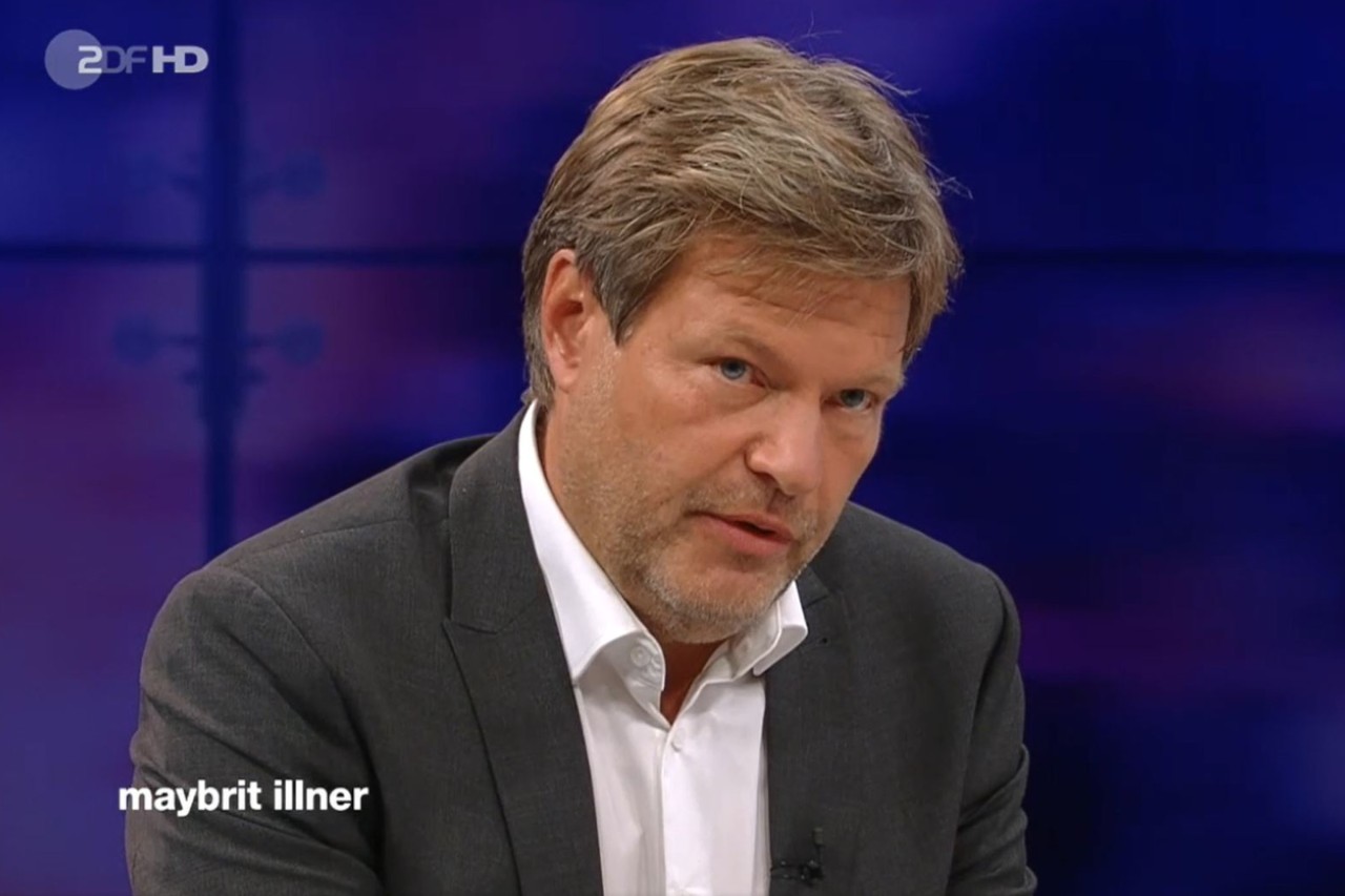 Robert Habeck zu Gast bei Maybrit Illner (ZDF). 