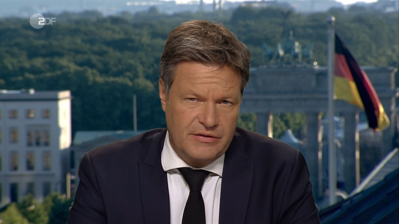 Robert Habeck im Interview im ZDF-„heute journal“.