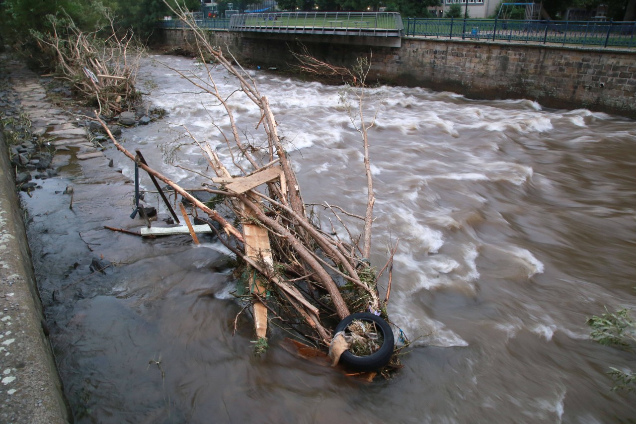 Hochwasser in NRW: Die Volme hatte Teile der Stadt überschwemmt. 
