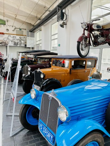 Im Museum für Technik und Kommunikation ist  eine beeindruckende Sammlung Stoewer-Automobile zu sehen. 