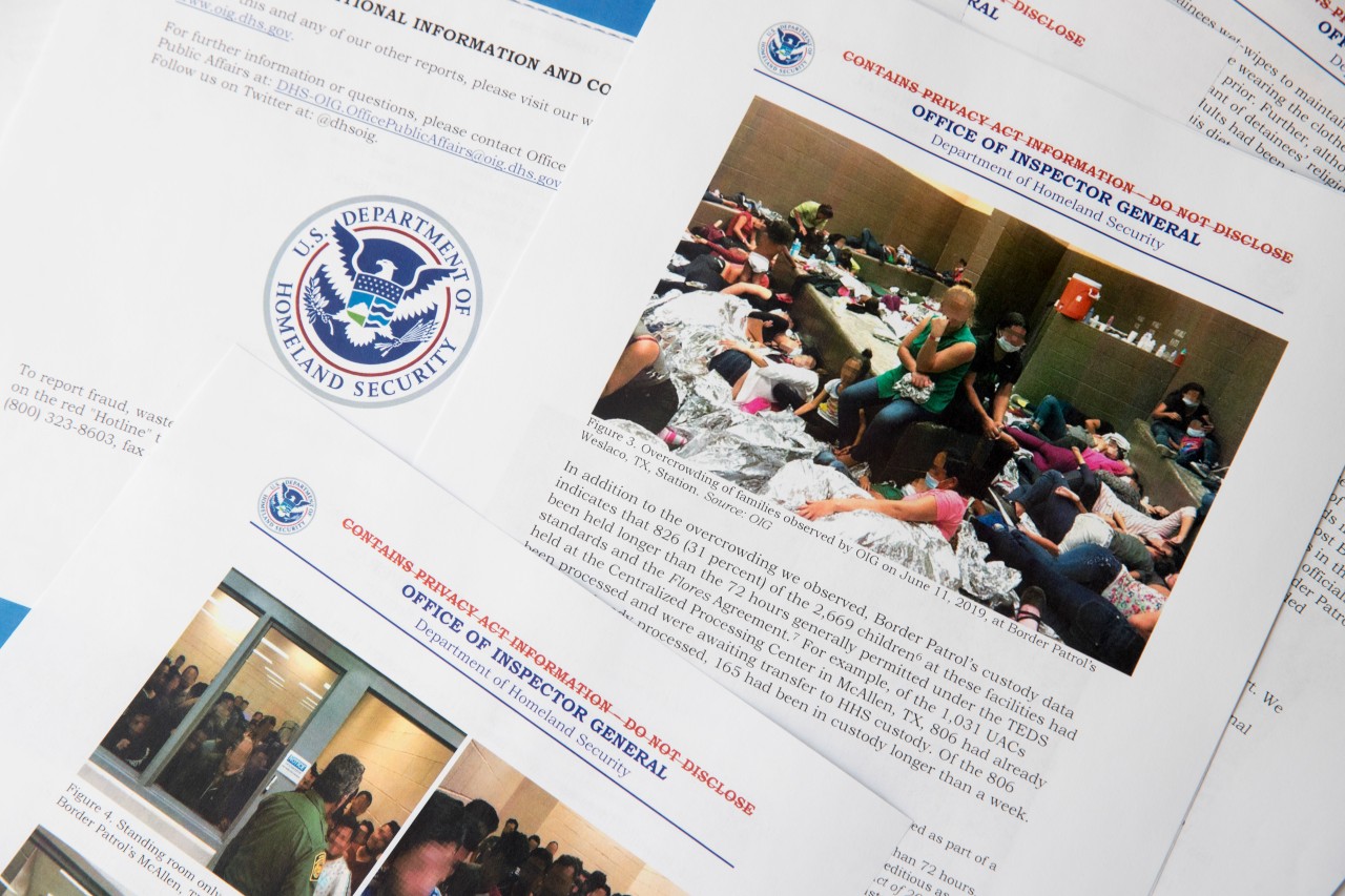 Bilder des OIG-Berichts zeigen verheerende Zustände in den US-Migrantenlagern. 