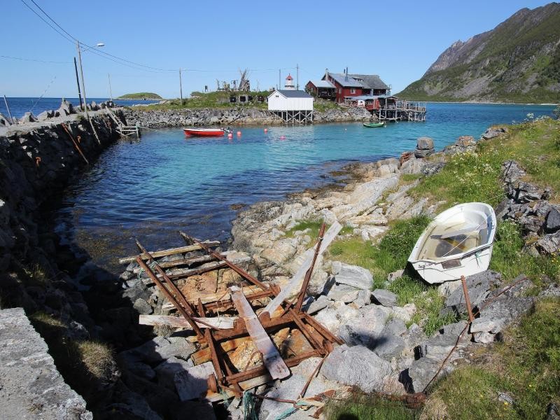 Das Kulturzentrum Kråkeslottet war einmal eine Fischfabrik - heute sind im Sommer regelmäßig Künstler zu Gast.
