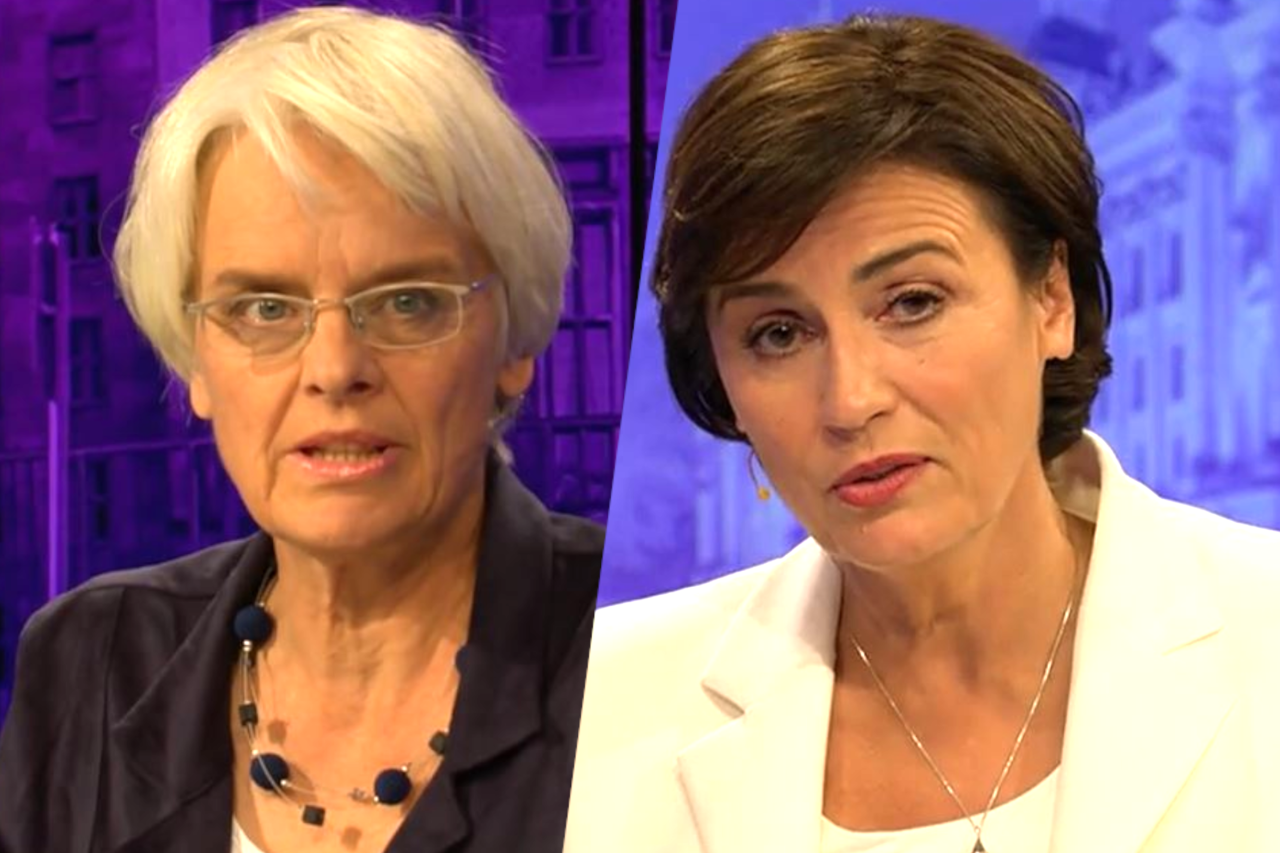 Ihr Auftritt in der Maischberger-Talkshow schlägt hohe Wellen im Wahlkampf: Journalistin Ulrike Herrmann (links).
