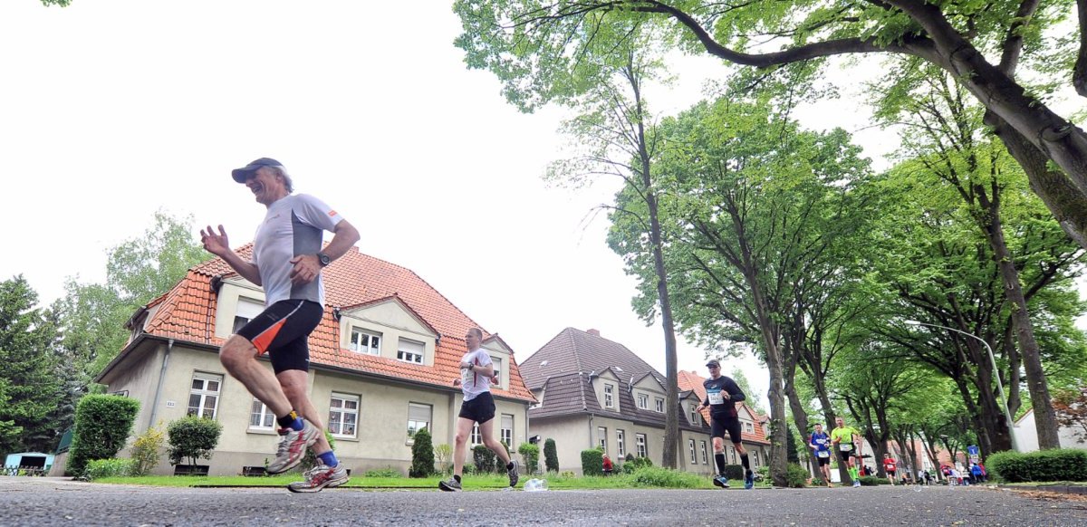 Marathon durch die Gartenstadt Welheim in Bottrop