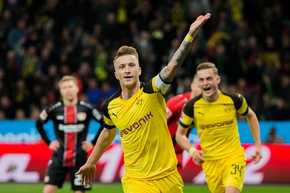 Marco Reus erzielt den 2:2-Ausgleich für Borussia Dortmund
