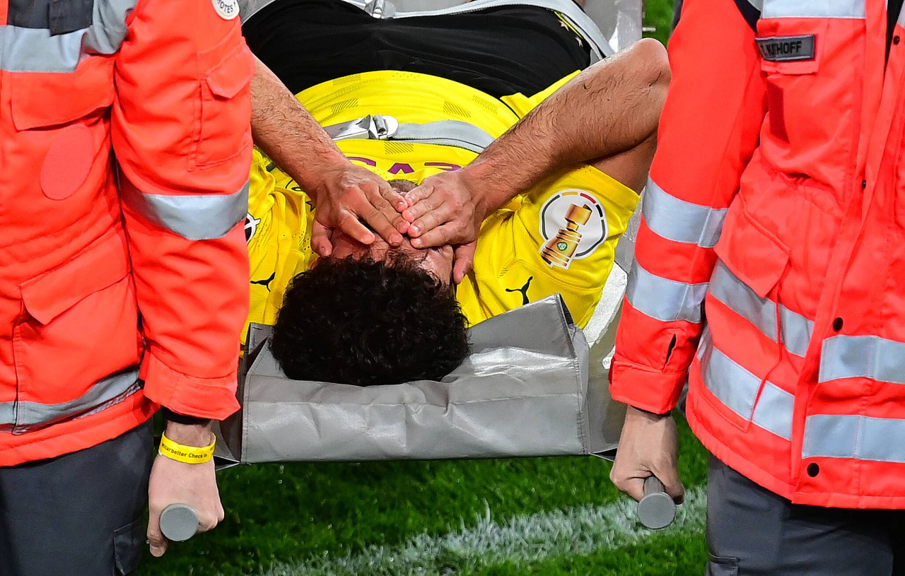 Morey musste nach seiner Verletzung vom Feld getragen werden.