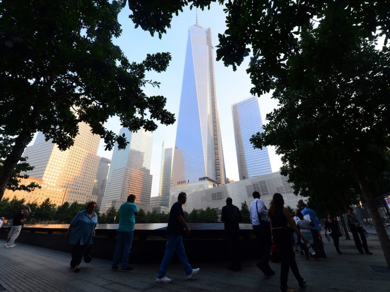 Der Memorial Park am Ground Zero in New York.