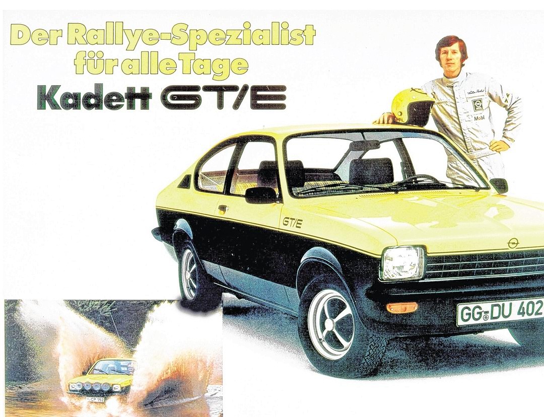 Auch Rallyelegende Walter Röhrl fuhr Opel Kadett, ein C-Coupe als schnellen GT/E. 