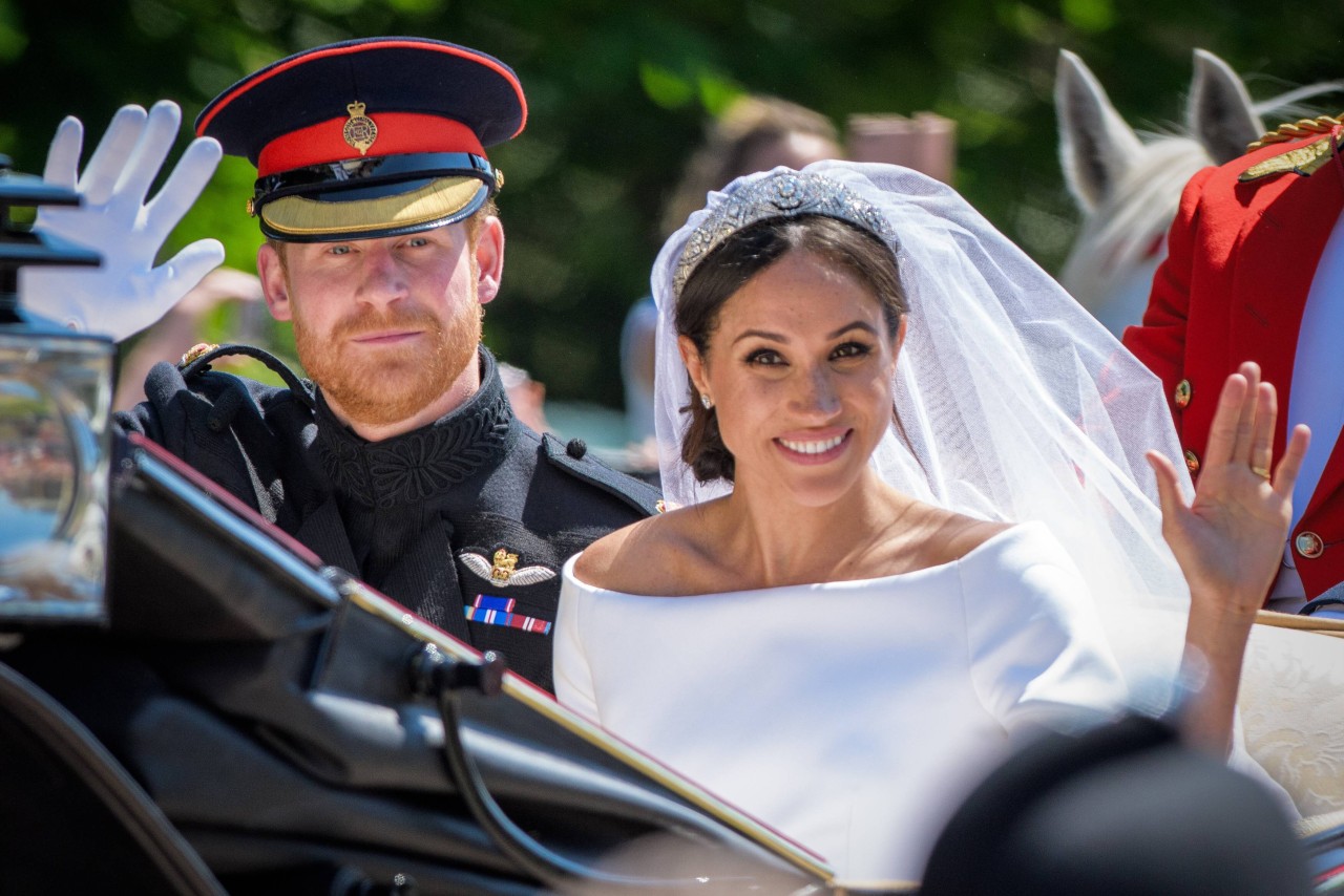 Royals: Bei Camilla und Charles soll ein Hochzeitsfoto von Harry und Meghan stehen. Ob es dieses ist? (Archivbild)