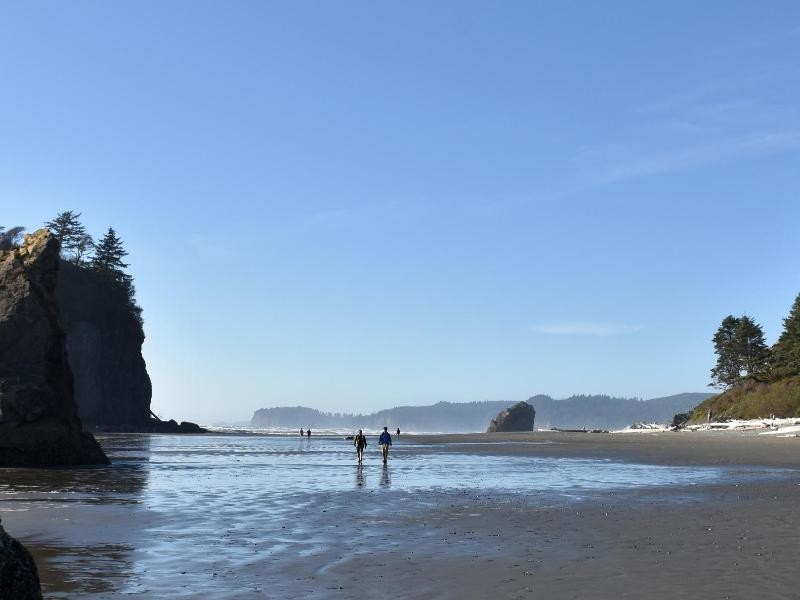 Einer der am häufigsten fotografierten Strände an der US-Westküste: Ruby Beach gehört zum Olympic National Park im US-Bundesstaat Washington.