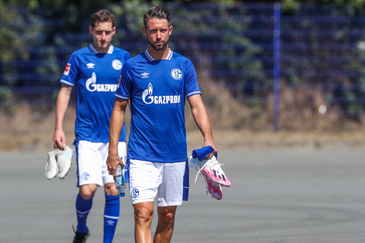 Marc Uth (vorne) und Sebastian Rudy. Spielen sie in der kommenden Saison gemeinsam bei einem anderen Klub als bei Schalke 04?