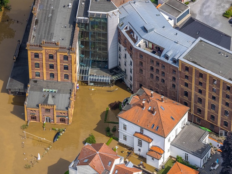 Die Stadt Hattingen wurde von dem Hochwasser übel getroffen.