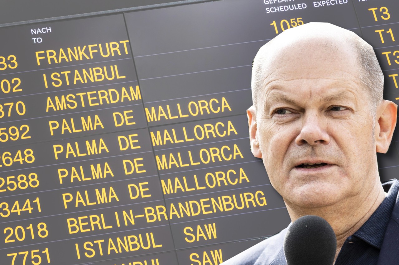 Olaf Scholz will als Kanzler Billigflüge nach Mallorca stoppen. 