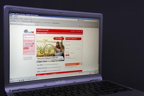Die Internetseite von SudiVZ.