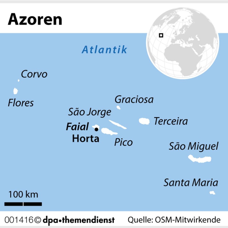Vulkane und Seebären auf der blauen Insel der Azoren" von Roswitha Bruder-Pasewald vom 20. Juni 2022: Eine der neun Azoren-Insel: Faial mit der Hauptstadt Horta ist ein Anlaufpunkt für Atlantik-Überquerer.