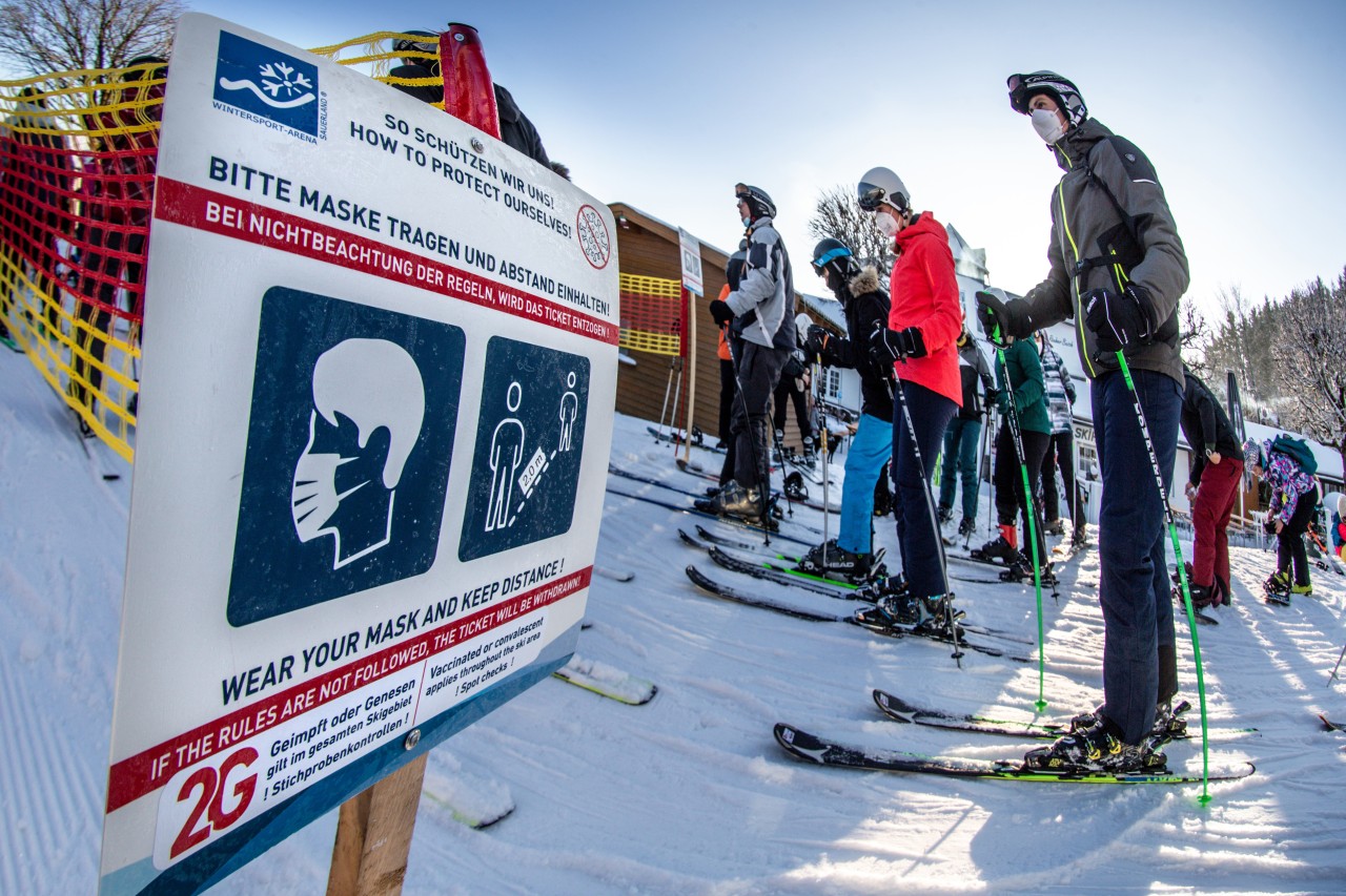 In den Skiegebieten in Winterberg gilt die 2G-Regel.
