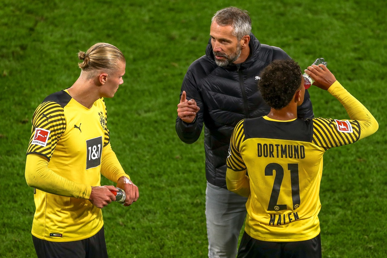 Bei Borussia Dortmund ließ Marco Rose seinen Superstar Erling Haaland bis zum Schluss auf dem Platz.