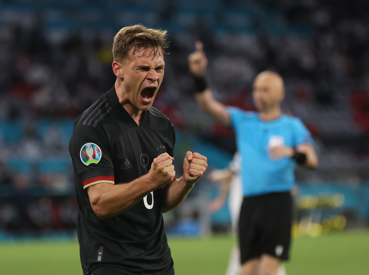Das Spiel zwischen Deutschland und Ungarn wurde für Joshua Kimmich und seine DFB-Kollegen zur großen Zitterpartie.