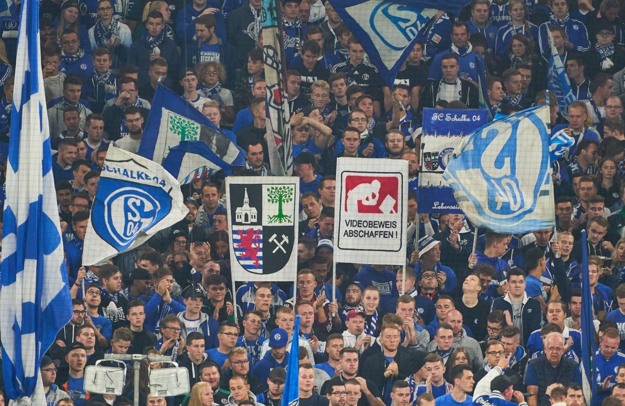 Auch im Stadion protestierten Schalker Fans bereits gegen den Videobeweis.
