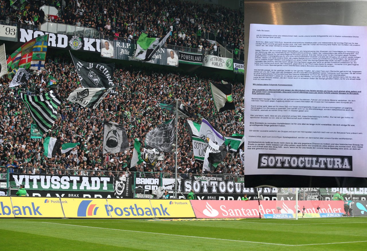 Borussia Mönchengladbach Darum hängen keine Ultras-Fahnen