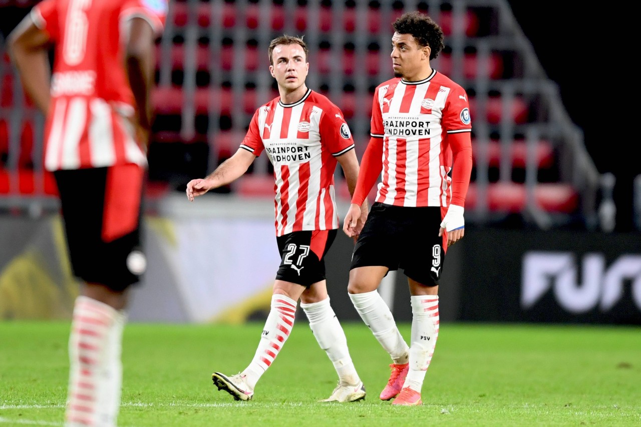 Mario Götze und Donyell Malen gehören fest in die Offensive des PSV.