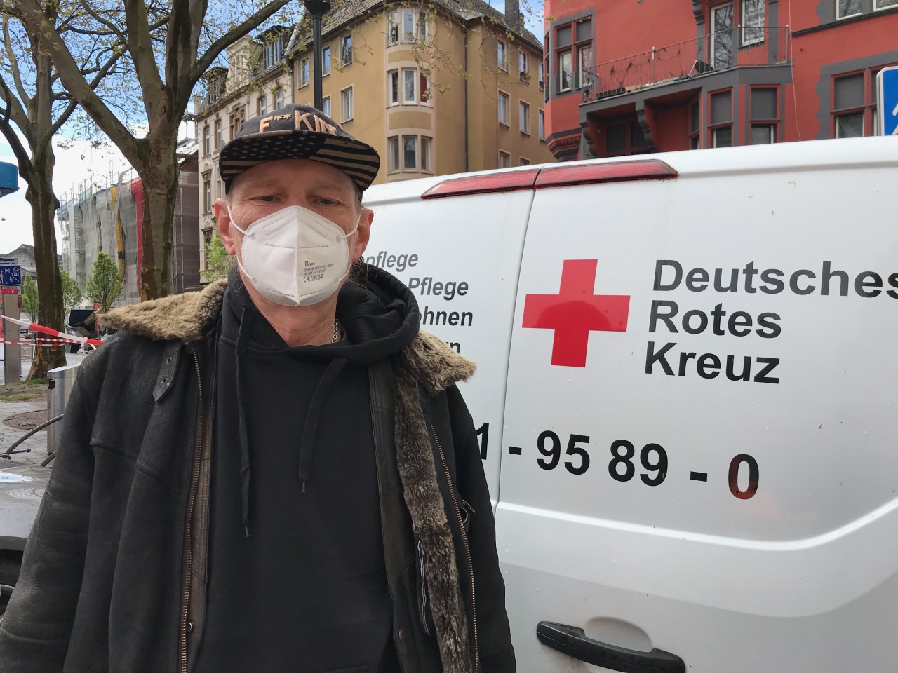 Ramon Klein lebt seit zwei Jahren auf der Straße. Er wurde in Hagen geimpft.