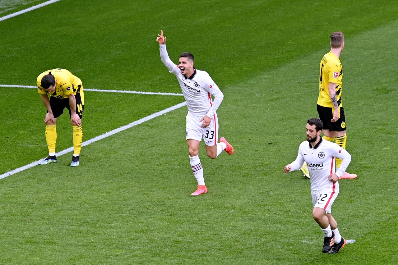 André Silva traf vor wenigen Wochen in Dortmund zum 2:1-Sieg für die Eintracht.