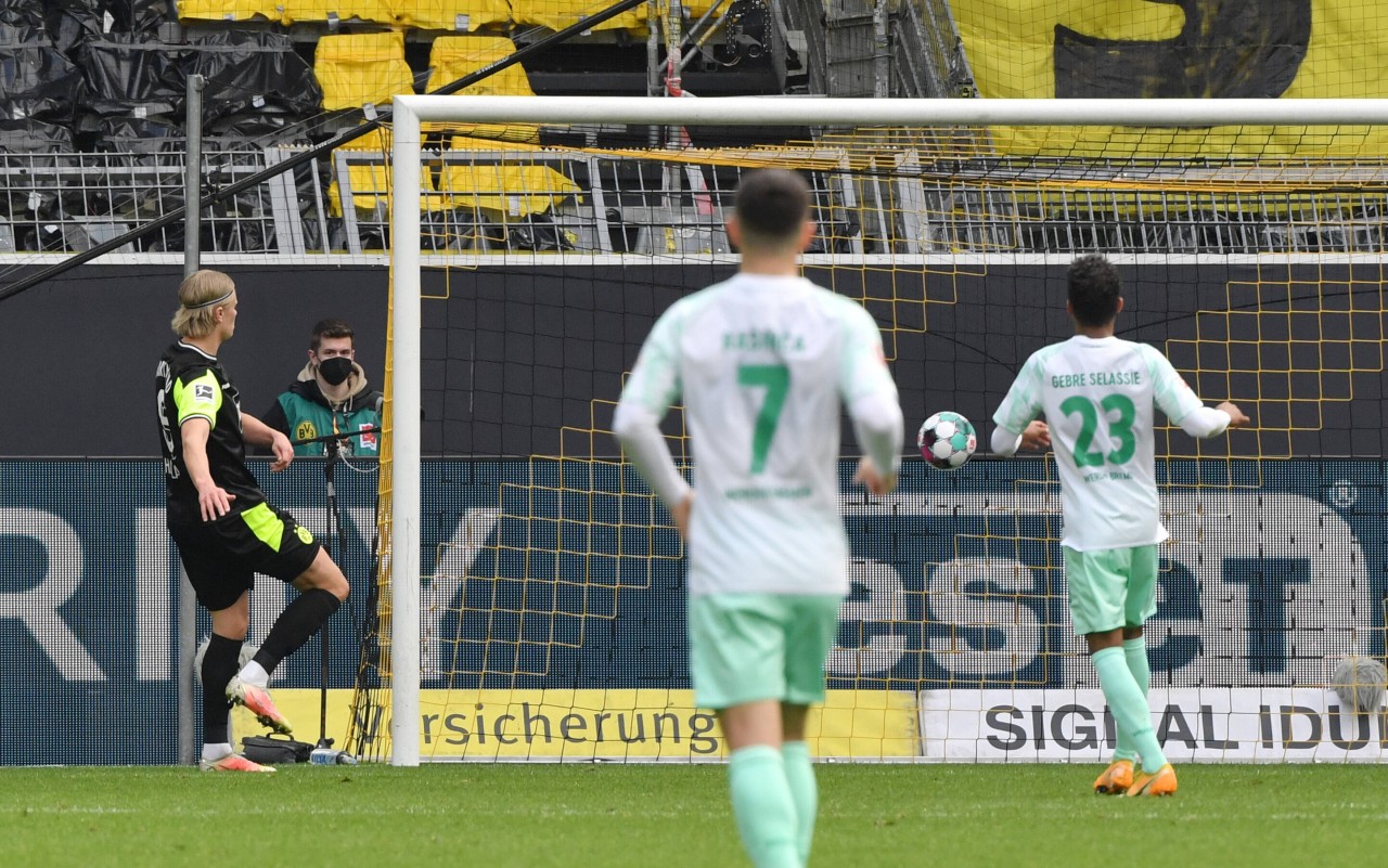 Gegen Bremen traf Erling Haaland zum 2:1 und 3:1. 