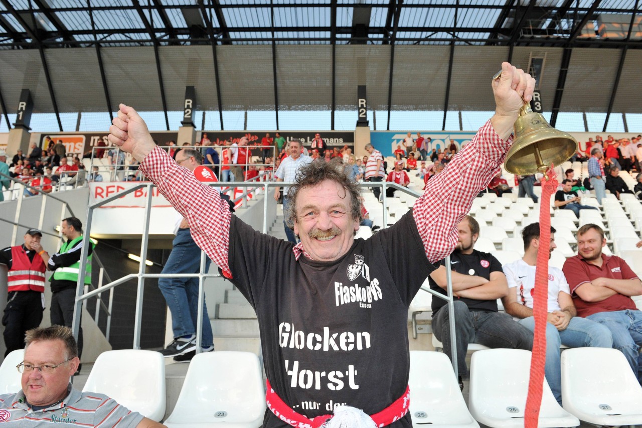 Glockenhorst ist der bekannteste Fan in Essen beim RWE.