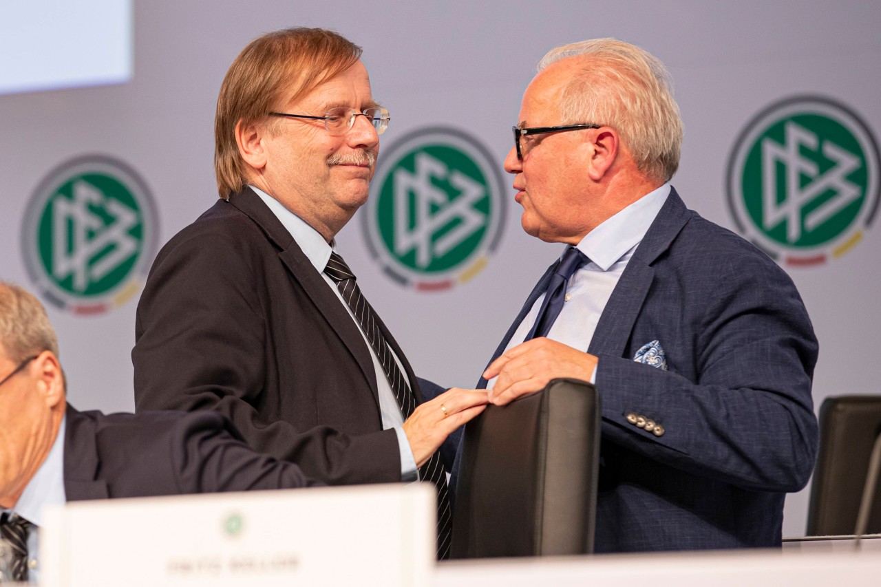 Der DFB-Zoff zwischen Präsident Fritz keller (r.) und Vize Rainer Koch ist völlig eskaliert.