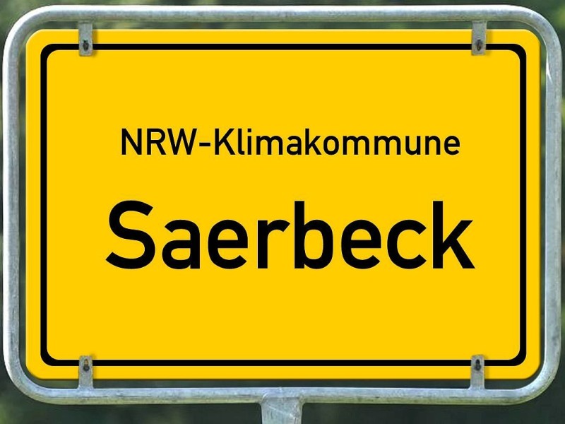 Als NRW-Klimakommune betitelt sich Saerbeck bald an allen Ortsein- und Ausgängen.