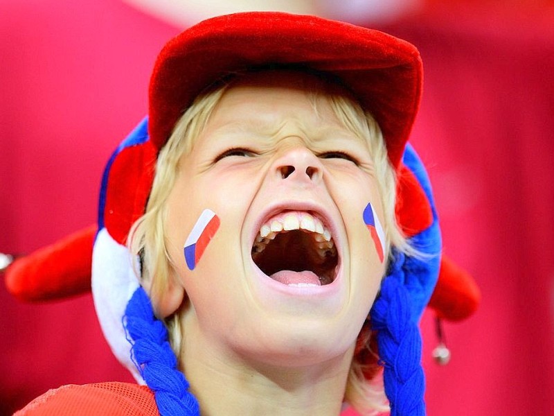 WARSAW, POLAND - JUNE 21:  A Czech Republic fan enjoys the atmosphere during the UEFA EURO 2012 quarter final match between Czech Republic and Portugal at The National Stadium on June 21, 2012 in Warsaw, Poland.  (Photo by Shaun Botterill/Getty Images)