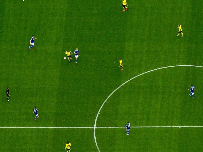 Luftbild, SignalIdunaPark, Westfalenstadion, Revierderby, 1:2, Fans, Bundesliga, Fussball,  Dortmund, Ruhrgebiet, Nordrhein-Westfalen, Deutschland, Europa